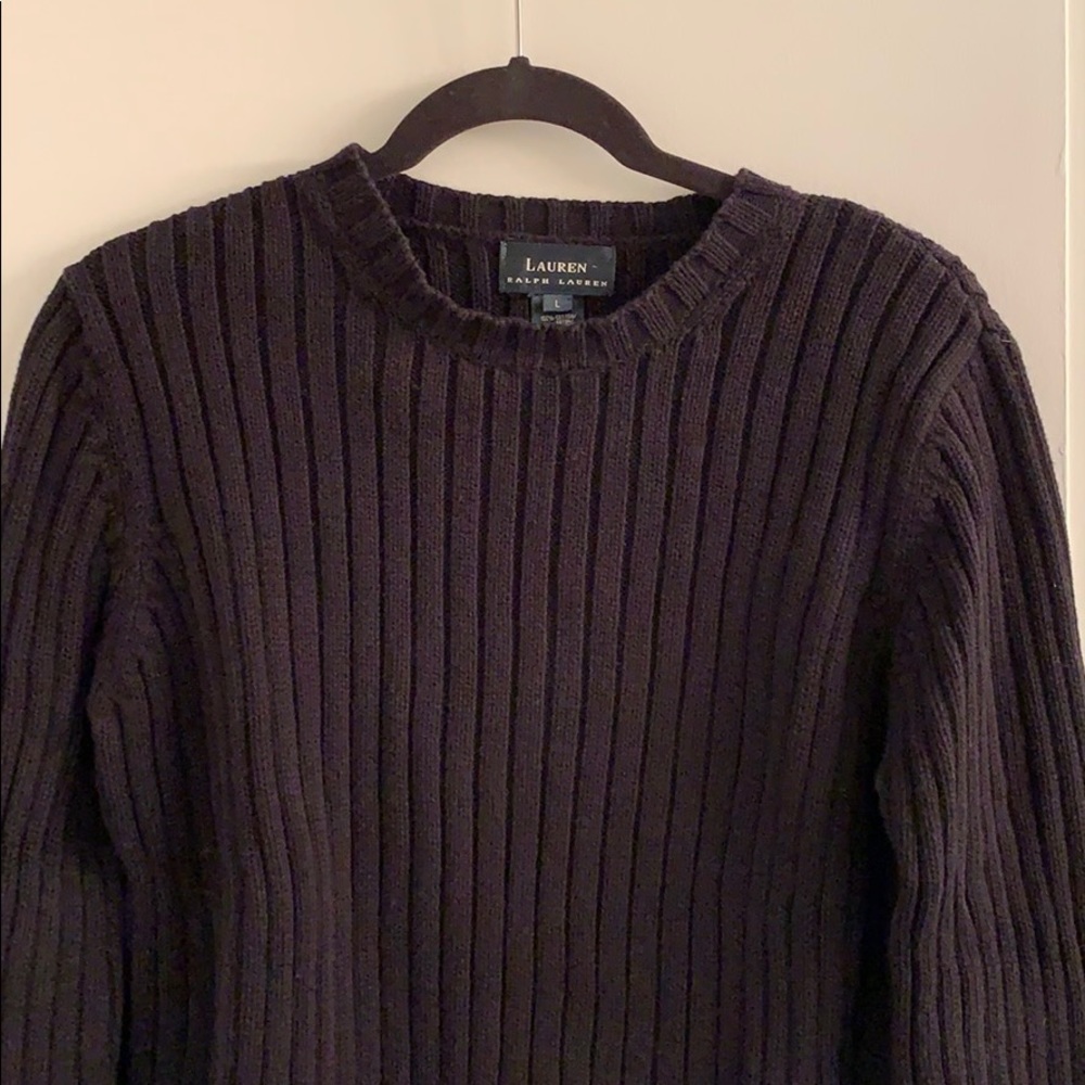 Ralph Lauren Ribbed Long Sleeve Sweater